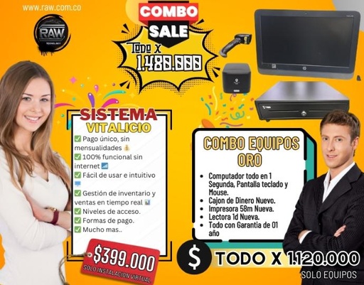 [CPOS3] Sistemas Pos Control Interno Combo 3